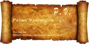 Palme Vincencia névjegykártya